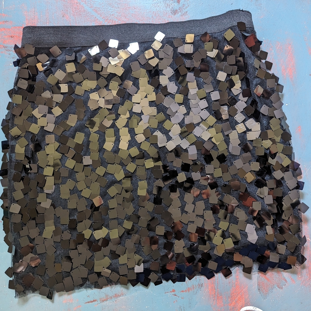 💙 JOE FRESH 💙 Black Sequined Mini Skirt